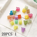 30/50PCS/Set Girls Cute Colorful Flower Star Mickey Small Hair Claws Kids Sweet Hairpins Hair Clips Fashion Hair Accessories AExp