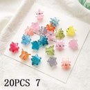 30/50PCS/Set Girls Cute Colorful Flower Star Mickey Small Hair Claws Kids Sweet Hairpins Hair Clips Fashion Hair Accessories AExp