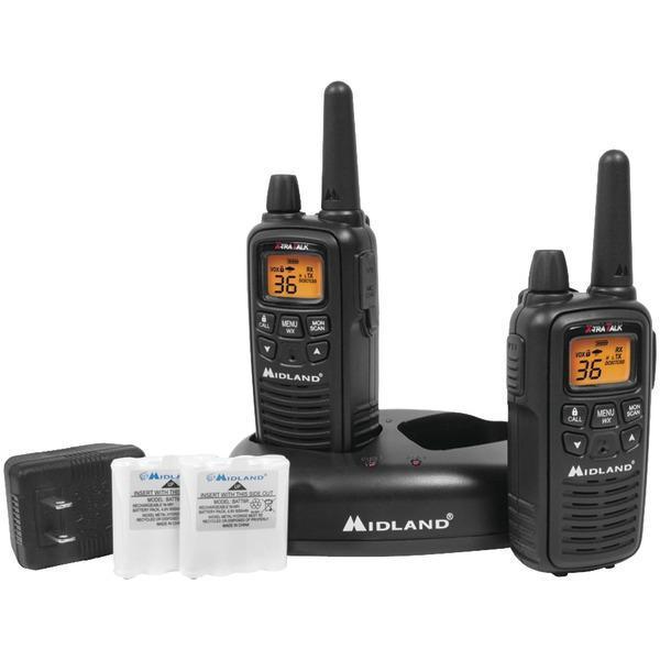 30-Mile GMRS Radio Pair Pack with Drop-in Charger & Rechargeable Batteries-Radios, Scanners & Accessories-JadeMoghul Inc.