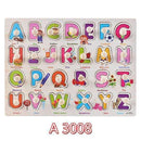 30cm Kid Early educational toys baby hand grasp wooden puzzle toy alphabet and digit learning education child wood jigsaw toy-A3008-JadeMoghul Inc.