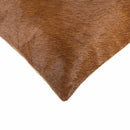 Pillow - 18" x 18" x 5" Brown Cowhide - Pillow