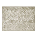 Cow Rug - 60" x 96" Natural Parquet, Natural Stitched Cowhide - Area Rug