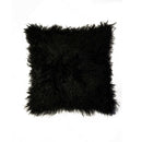 Pillow - 18" x 18" x 5" Black Sheepskin - Pillow