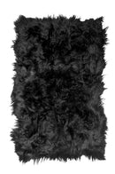 Cow Skin Rug - 72" x 84" Rusty Brown Sheepskin Long-Haired - Area Rug