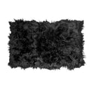 Cow Skin Rug - 72" x 84" Rusty Brown Sheepskin Long-Haired - Area Rug