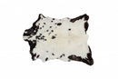 Black and White Rug - 2" x 3" White And Black Calfskin - Area Rug