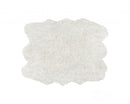 Off White Rug - 60" x 72" x 1.5" Off White, Faux Sheepskin - Area Rug