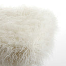 Faux Fur Throw - 50" x 70" x 2" Stone White Sheepskin Faux Fur Throw