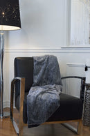 Faux Fur Throw - 50" x 70" x 2" Gray Mix, Faux Throw