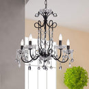 Chandeliers For Sale - Maldita Black-finish 25-inch Crystal Chandelier