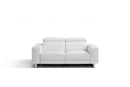 Cheap Loveseats - 73" X 43" X 32" White Grain Leather Love Seat