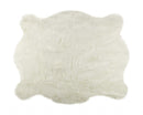 Off White Rug - 51" x 60" Polar Bear Faux Hide - Area Rug