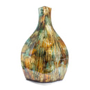 Gold Vase - 8'.5" X 4'.25" X 14" Copper, Red and Gold Ceramic Table Vase
