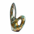 Contemporary Sculpture - 14" X 5" X 19'.5" Gold, Copper, Brown Metal Sculpture