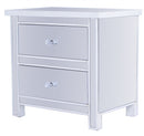 Dresser with Mirror - 23" X 15'.75" X 22" Gray MDF, Wood, Mirrored Glass Accent Cabinet with Drawers