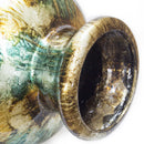 Large Floor Vase - 12" X 12" X 32" Brown Ceramic Floor Vase