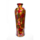 Large Floor Vase - 12" X 12" X 32" Gray Ceramic Floor Vase