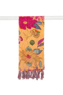 Neck Scarf - 18" x 72" Multicolor, Kantha - Scarf