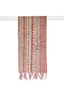 Neck Scarf - 18" x 72" Multicolor, Kantha - Scarf