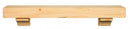 Fireplace Shelf - 60" Unfinished Pine Wood Mantel Shelf