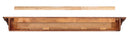 Fireplace Shelf - 60" Classic Distressed Cherry Wood Mantel Shelf