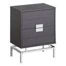 Cheap Accent Tables - 12'.75" x 18'.25" x 23'.5" Grey, Particle Board, Metal - Accent Table