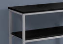 Cheap Accent Tables - 12" x 42" x 32" Silver Metal- Accent Table