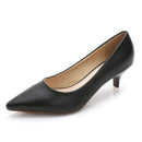 34-43 Woman Shoes Genuine Leather inside Low Heels Women Pumps Stiletto Thin Heel Women's Work shoe Pointed Toe Wedding Shoes-Black-5-JadeMoghul Inc.