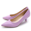 34-43 Woman Shoes Genuine Leather inside Low Heels Women Pumps Stiletto Thin Heel Women's Work shoe Pointed Toe Wedding Shoes-Lavender-5-JadeMoghul Inc.