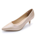 34-43 Woman Shoes Genuine Leather inside Low Heels Women Pumps Stiletto Thin Heel Women's Work shoe Pointed Toe Wedding Shoes-Nude-5-JadeMoghul Inc.