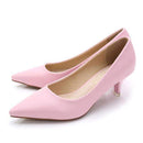 34-43 Woman Shoes Genuine Leather inside Low Heels Women Pumps Stiletto Thin Heel Women's Work shoe Pointed Toe Wedding Shoes-Pink-5-JadeMoghul Inc.