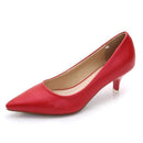 34-43 Woman Shoes Genuine Leather inside Low Heels Women Pumps Stiletto Thin Heel Women's Work shoe Pointed Toe Wedding Shoes-Red-5-JadeMoghul Inc.