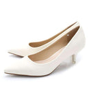 34-43 Woman Shoes Genuine Leather inside Low Heels Women Pumps Stiletto Thin Heel Women's Work shoe Pointed Toe Wedding Shoes-White-5-JadeMoghul Inc.