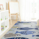 Shaw Carpet - 5' x 7'6" Polyester Light Blue Area Rug