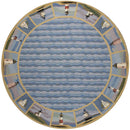 Cheap Area Rugs - 2'6" x 4'6" Oval Wool Blue Area Rug