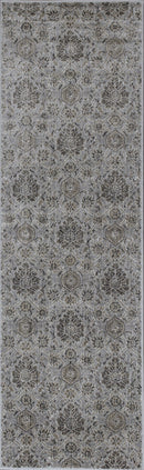 Kitchen Runner Rugs - 2'2"X 6'11" Runner Viscose Silver Area Rug