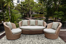 Grey Living Room Rug - 3'3" x 5'3" UV-treated Polypropylene Ivory/Grey Area Rug