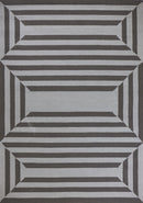 Living Room Carpet - 3' x 5' UV-treated Polypropylene Charcoal Area Rug