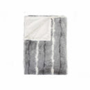 Couch Throws - 50" x 60" Dayton Grey/White/Black Fur - Throw