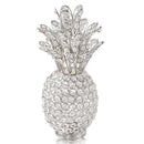 Aesthetic Room Decor - 6" x 6" x 12.5" Silver/Crystal - Pineapple