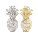 Aesthetic Room Decor - 6" x 6" x 12.5" Gold/Crystal - Pineapple