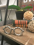 Dining Room Decor - 6.5" x 6" x 2" Silver/Round - Glasses