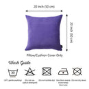 Throw Pillow Covers - 20"x20" Lilac Honey Decorative Throw Pillow Cover 2 pcs in set