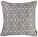 Throw Pillow Covers - 17"x 17" Brown Jacquard Aristo Decorative Throw Pillow Cover