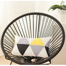 Throw Pillow Covers - 20"x 12" Yellow Gray Skandi Modern Decorative Throw Pillow Cover