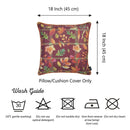 18x18 Pillow Covers - 18"x 18" Thanksgiving Leaf Printed Decorative Throw Pillow Cover