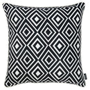 Christmas Throw Pillow Covers - 18"x 18" Tropical Bw Diamonds Squares Decorative Throw Pillow Cover