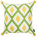 Pillow Covers - 18"x 18" Tropical Lime Lines Printed Decorative Throw Pillow Cover
