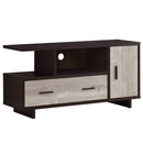 TV Stands For Sale - 15'.5" x 47'.25" x 23'.75" Cappuccino/Taupe Reclaimed Wood Look - Tv Stand