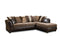 Sectionals For Sale - 109" X 77" X 37" Dundee Brown Kali Mocha 100% Polyester Sectional